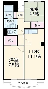 ヴィラアシェンダ【1階】の間取り