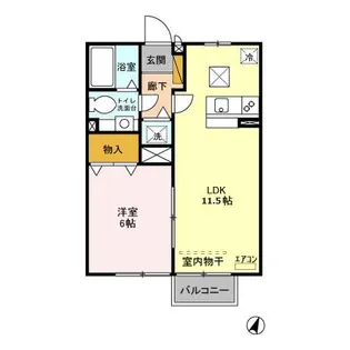 ローズパレス【1階】の間取り