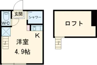 リヴィエール明大前【1階】の間取り