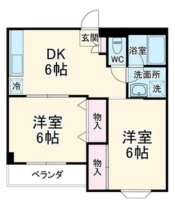 ガーデンコート浦安【3階】の間取り