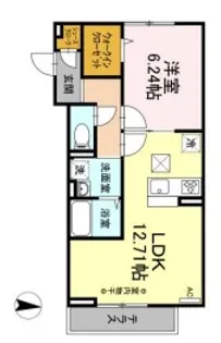 クレセント琴平【2階】の間取り