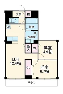 メゾン ド 常盤【1階】の間取り