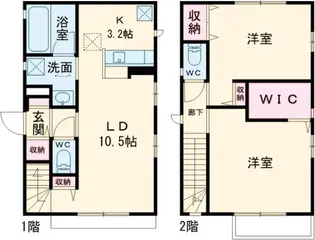 K・Village N棟【1階】の間取り