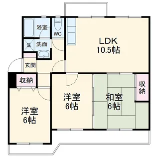 コーポサンシャイン【3階】の間取り