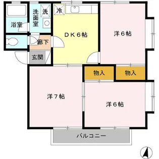 スカイメゾン【2階】の間取り