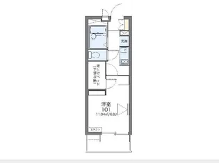 レオパレスマ・メゾンA【2階】の間取り