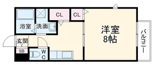 ヴィラ・グレイス B【2階】の間取り