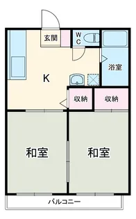 吉田ハイツ【202号室】の間取り