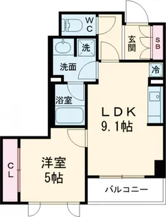 パークアクシス自由が丘テラス【3階】の間取り
