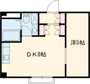 スカイロード常盤【2B号室】の間取り