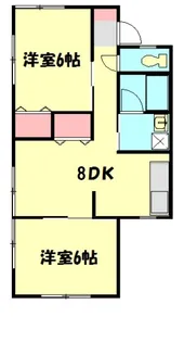 西山ハイツ【102号室】の間取り