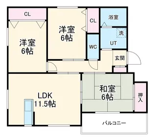 HSハイツ【202号室】の間取り