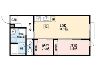 川上コーポ2【1階】の間取り