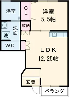 BlueskyⅡ【103号室】の間取り