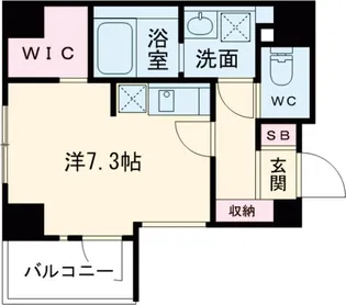 シーズンフラッツ武蔵小山【12階】の間取り