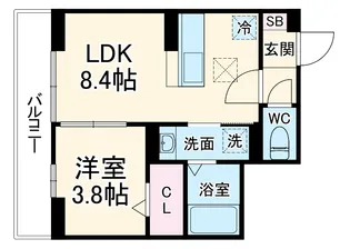 D−PALACE富士見【206号室】の間取り