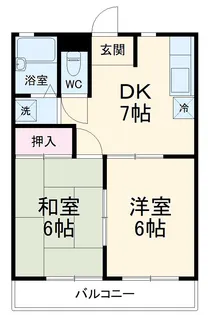 ウエストシティ‘90【101号室】の間取り
