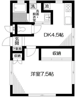 ストーン目黒【102号室】の間取り