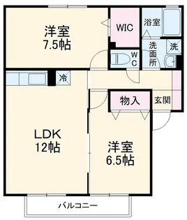 ベルテ藤原【2階】の間取り