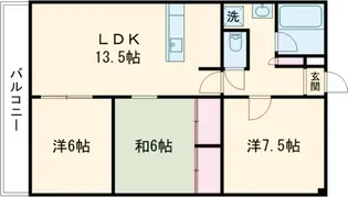 第34長栄ヴィラ大成さが【4階】の間取り