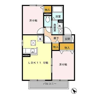 ROYAL WING E【1階】の間取り