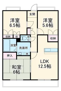 グランドールOKABE【5階】の間取り