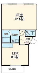 プレステージT【203号室】の間取り