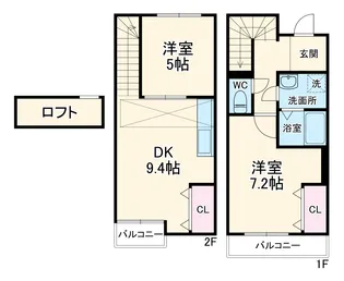 ボワセードル【B3号室】の間取り