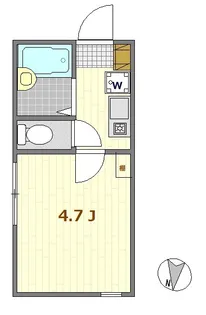ノーザンロード扇大橋【1階】の間取り