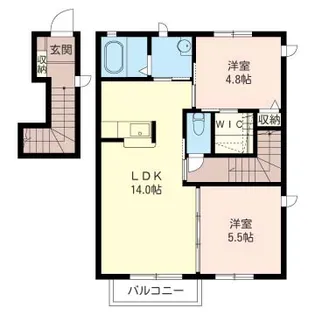 ケマールA【2階】の間取り