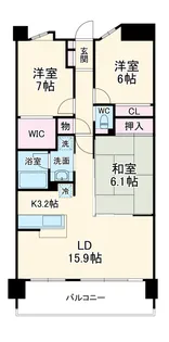 日神パレステージ吹上【3階】の間取り