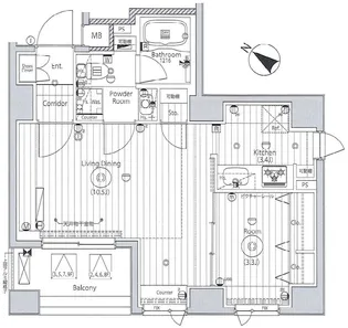 メイクスアート三ノ輪Ⅱ【4階】の間取り