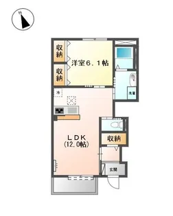 ラシャンス【103号室】の間取り