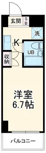 ドルフ安藤橋Ⅲ【407号室】の間取り