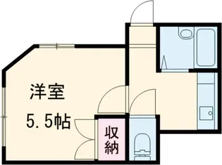 宮原ハイツB【1階】の間取り