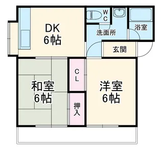 茂福荘【2階】の間取り