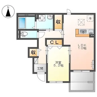 スターチス【1階】の間取り