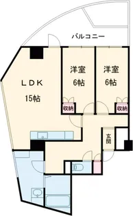 クリスタルタワー【8階】の間取り