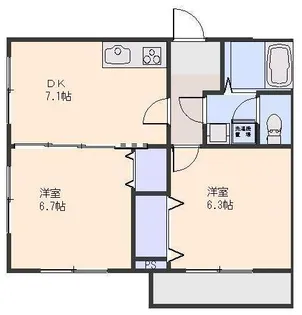 フォレストプラム【2階】の間取り