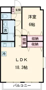 大島マンション1【501号室】の間取り