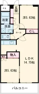 ROSE CORE COURT【4階】の間取り