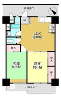 ヴィラ白幡【7階】の間取り