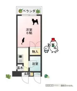 オガワビル【3階】の間取り