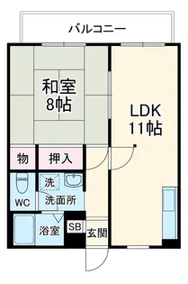 プリンセスティー【2階】の間取り