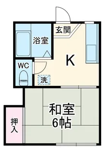 北湘南ハイム【102号室】の間取り