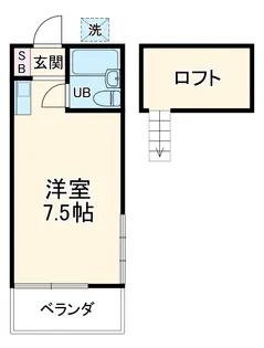 メゾン中尾第1A・B【A-107号室】の間取り
