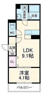 GARDEN MIRAMA【1階】の間取り