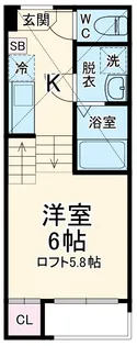 ENSOLEILLE FEN【2階】の間取り