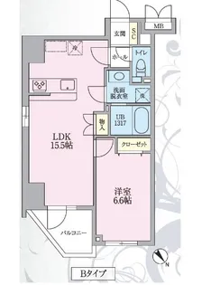 ニアレスタSUGAMO【6階】の間取り