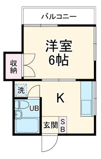 ホワイトコーポ【2階】の間取り